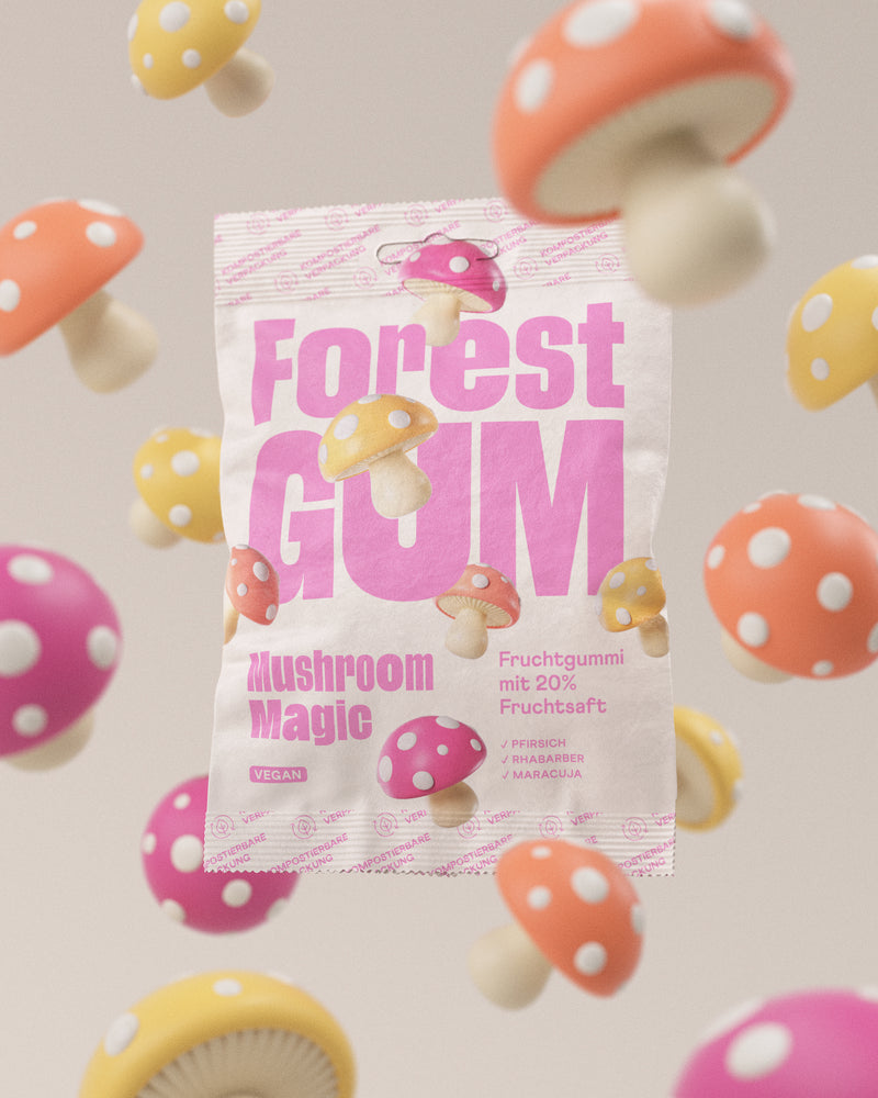 6x Fruchtgummi Mushroom Magic