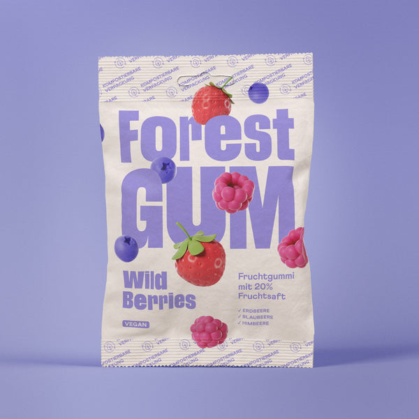 6x Fruchtgummi vegan Wild Berries
