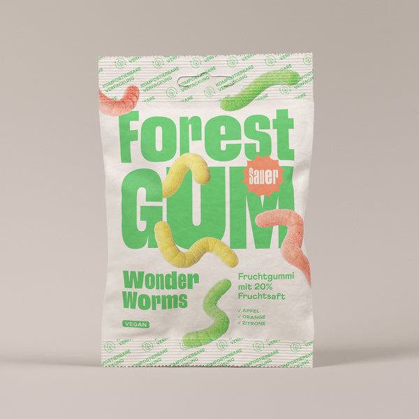 6x Fruchtgummi vegan Wonder Worms