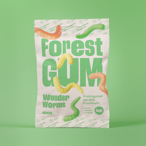 6x Fruchtgummi vegan Wonder Worms