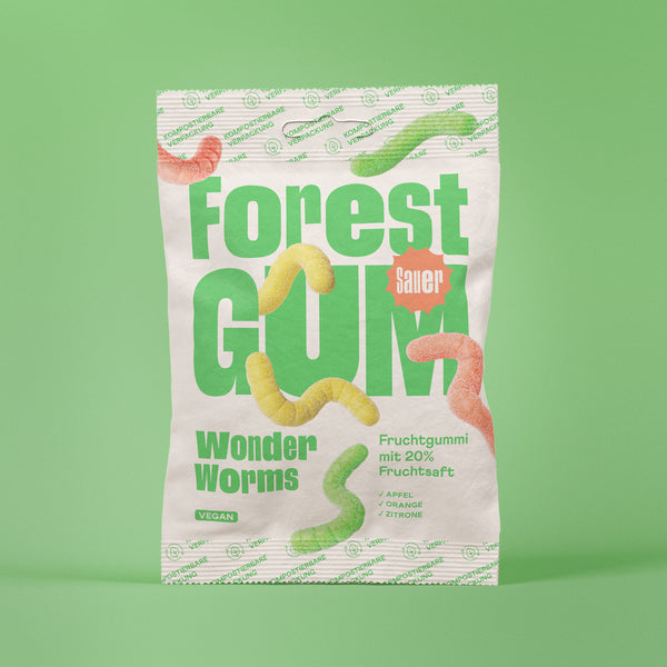 6x Fruchtgummi vegan Wonder Worms