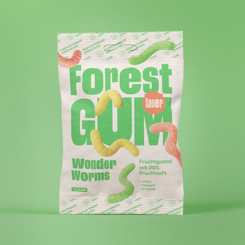 6x Fruchtgummi vegan Wonder Worms